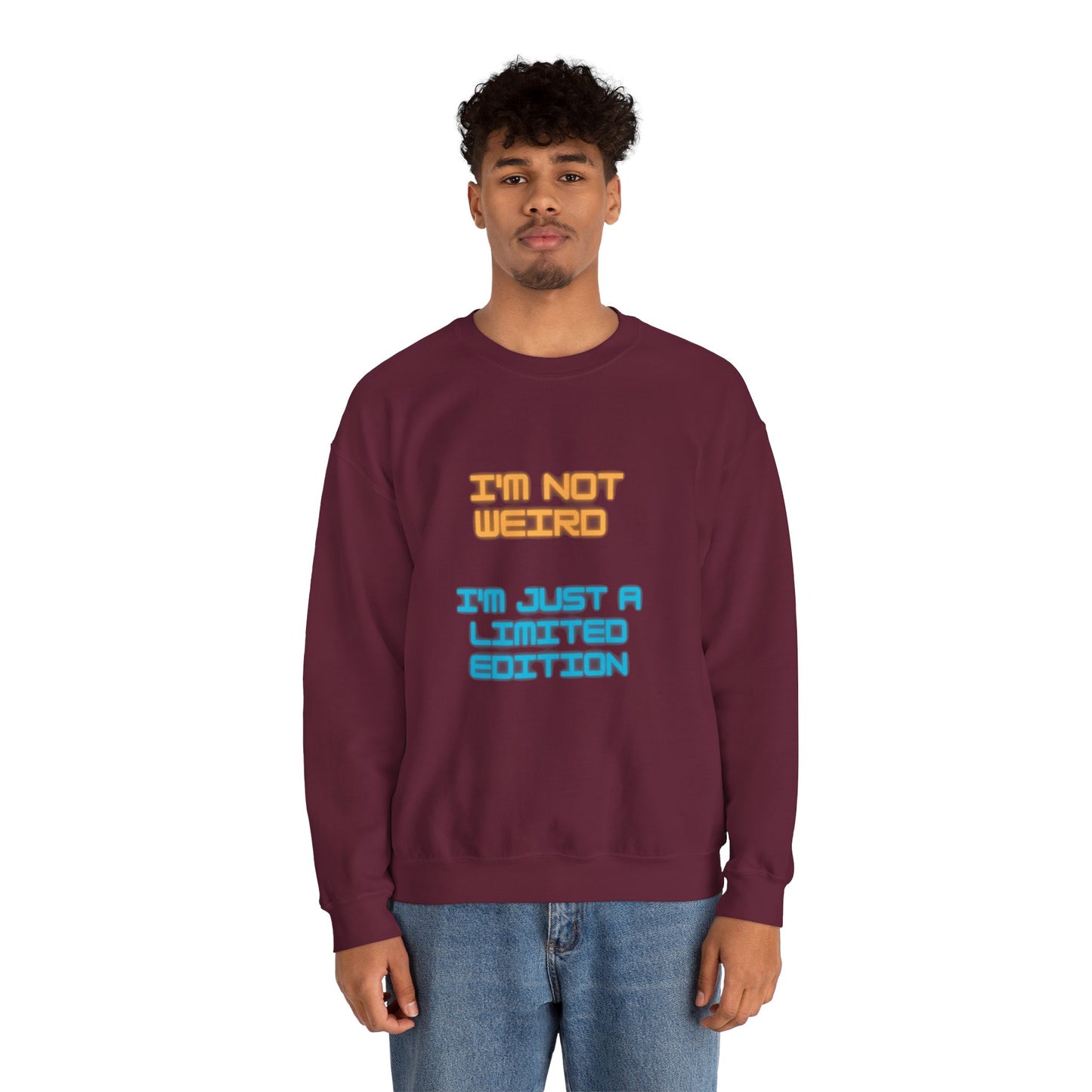 Unisex Heavy Blend™ Crewneck Sweatshirt "I'm not weird I'm just a limited edition"