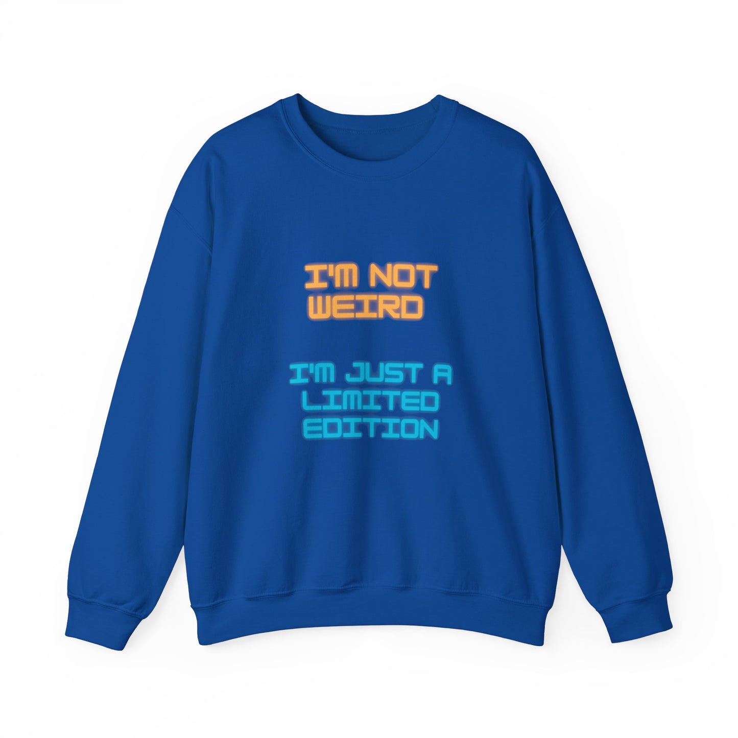 Unisex Heavy Blend™ Crewneck Sweatshirt "I'm not weird I'm just a limited edition"