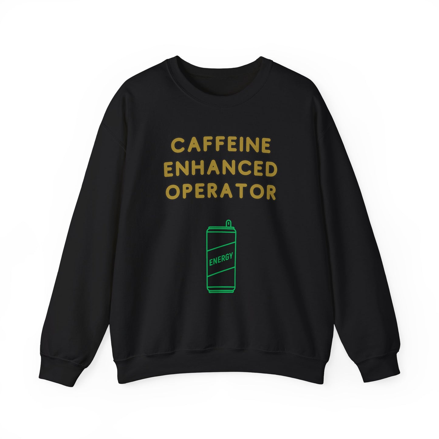 Unisex Heavy Blend™ Crewneck Sweatshirt "Caffeine-Enhanced Operator"