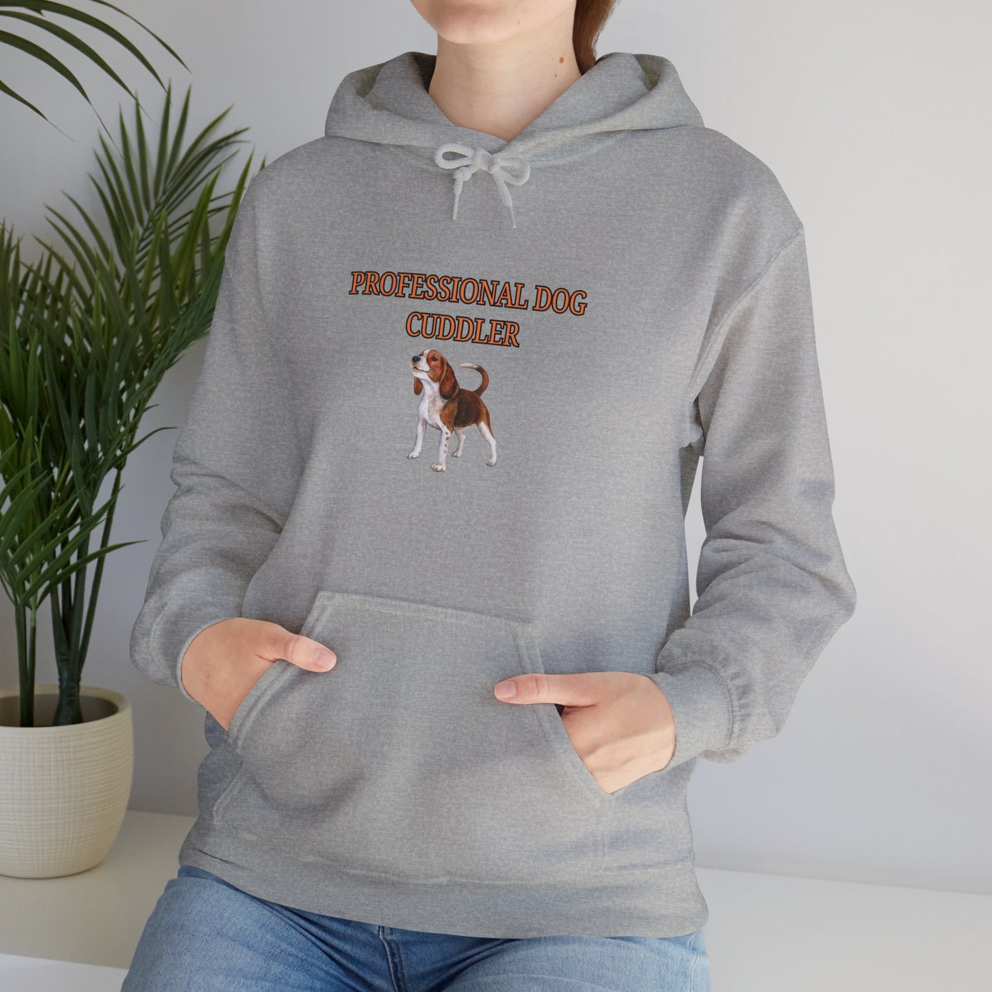 Unisex Heavy Blend™ Hooded Sweatshirt "Professional dog cuddler."