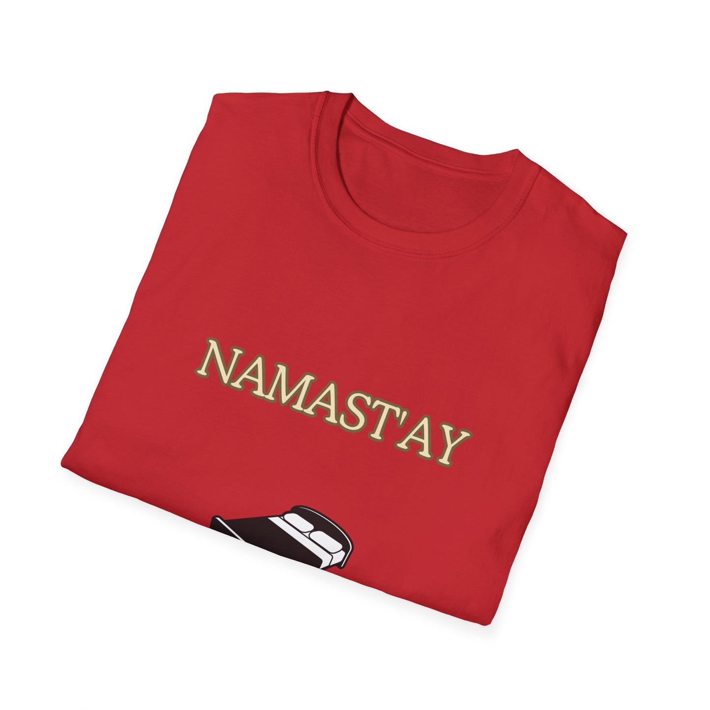 Unisex Softstyle T-Shirt "Namast'ay in bed"