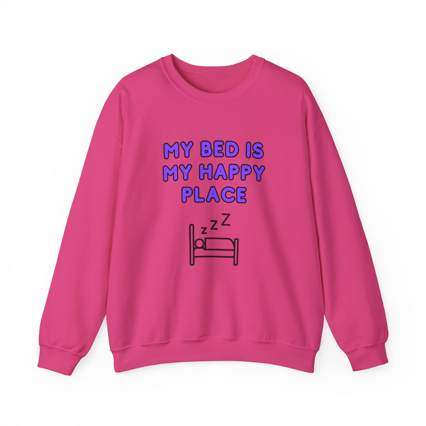 Unisex Heavy Blend™ Crewneck Sweatshirt "My bed is my happy place"