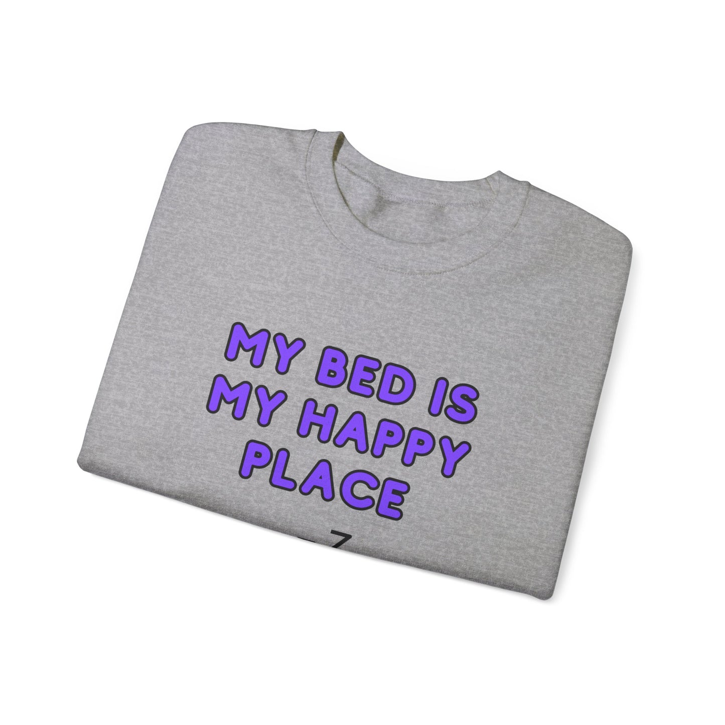 Unisex Heavy Blend™ Crewneck Sweatshirt "My bed is my happy place"