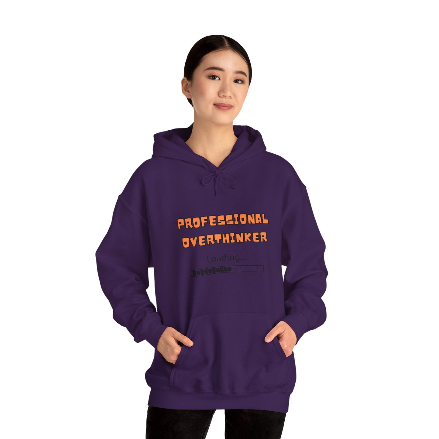 Unisex Heavy Blend™ Hooded Sweatshirt "Professional overthinker."