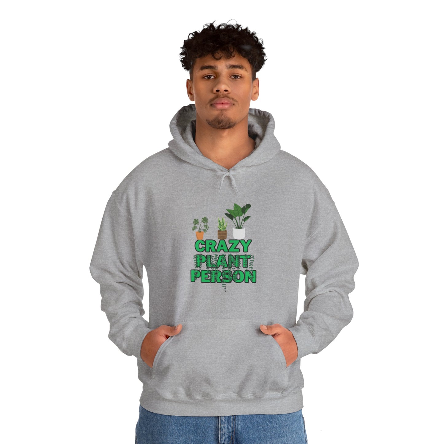 Unisex Heavy Blend™ Hooded Sweatshirt "Crazy plant Person"