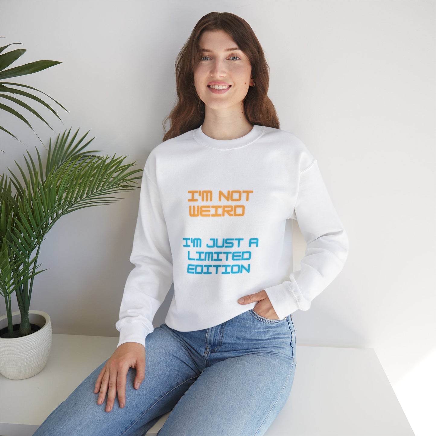 Unisex Heavy Blend™ Crewneck Sweatshirt "I'm not weird I'm just a limited edition"