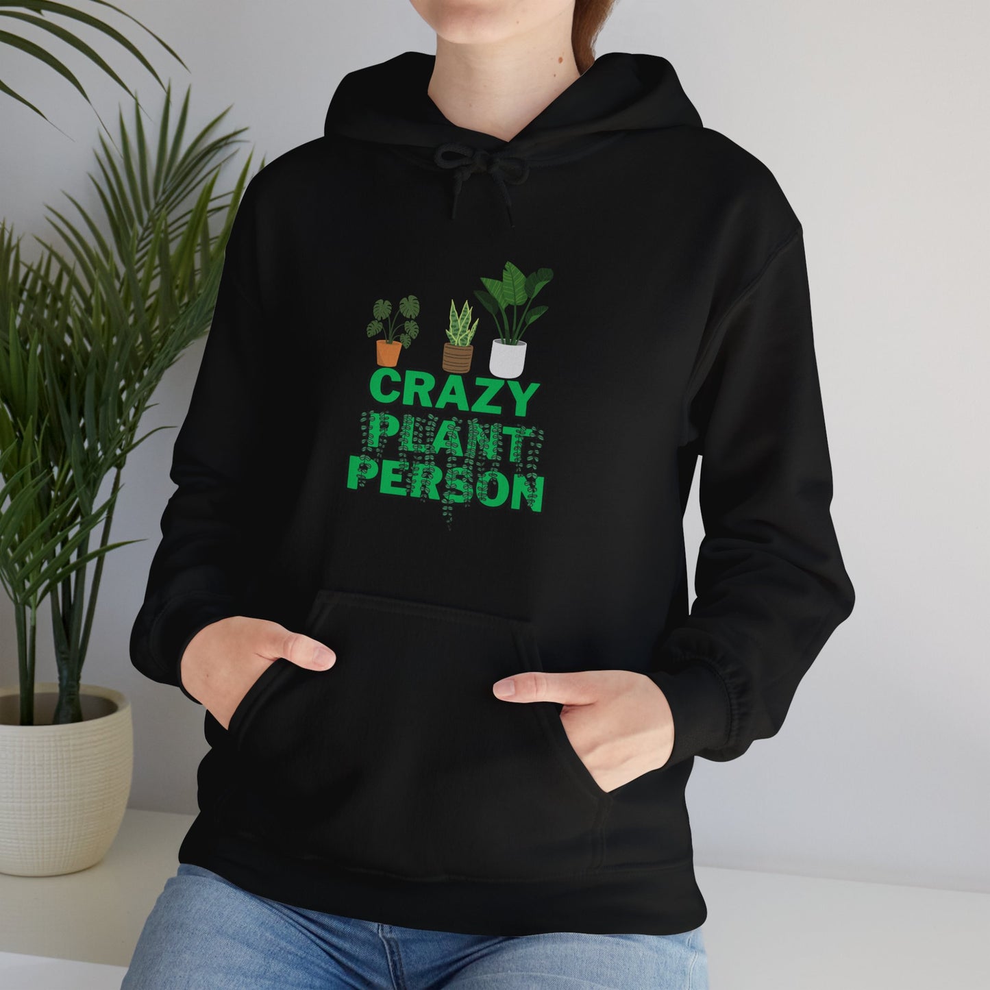 Unisex Heavy Blend™ Hooded Sweatshirt "Crazy plant Person"