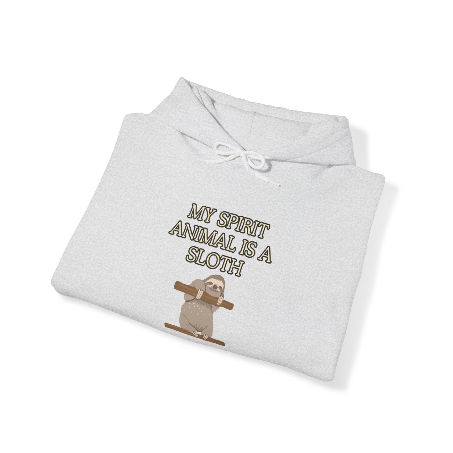 Unisex Heavy Blend™ Hooded Sweatshirt "My spirit animal is a sloth."