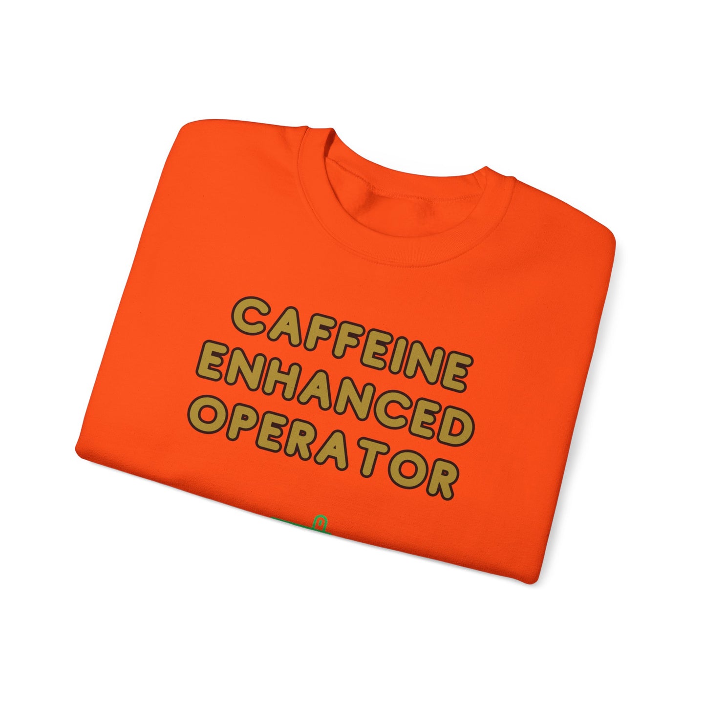 Unisex Heavy Blend™ Crewneck Sweatshirt "Caffeine-Enhanced Operator"