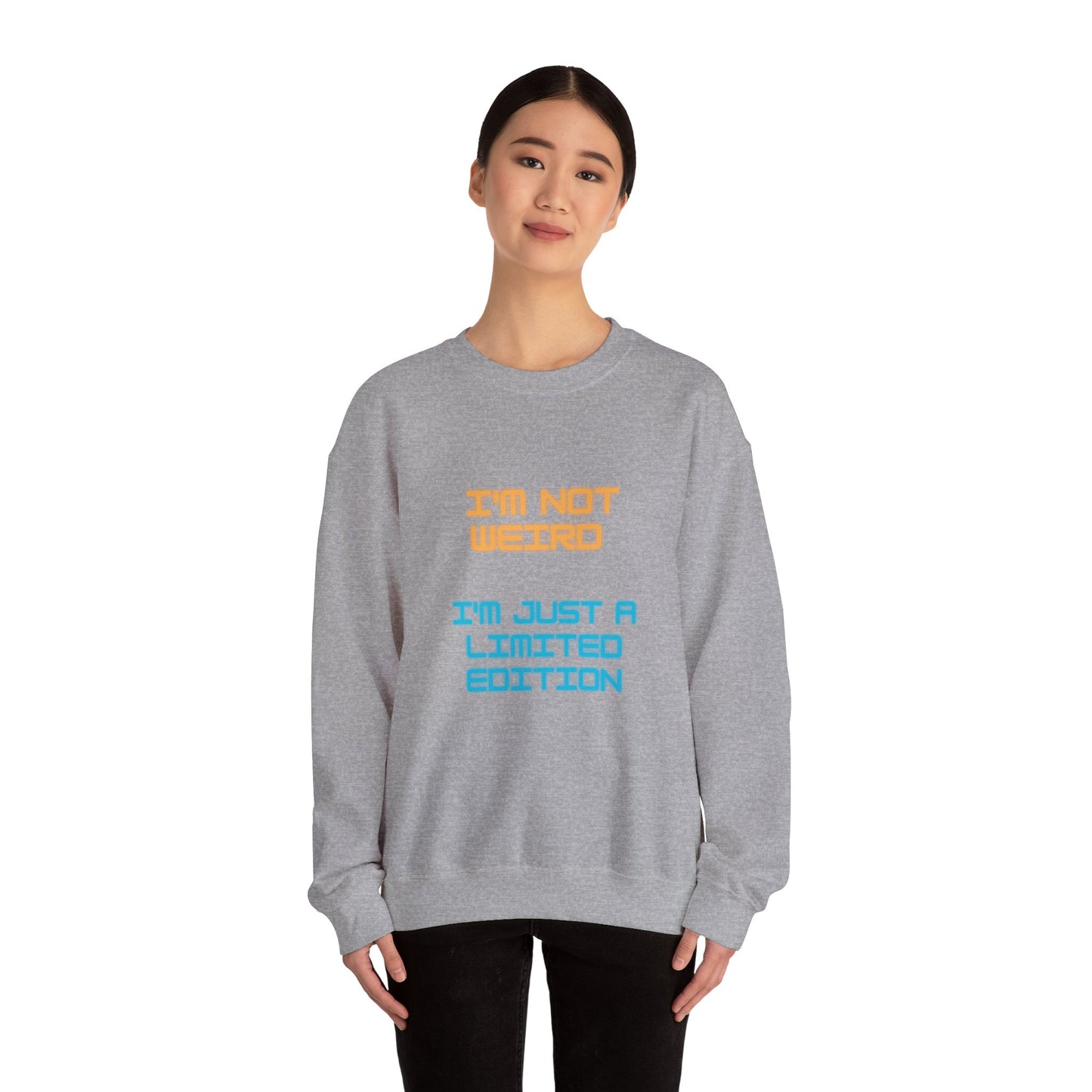 Unisex Heavy Blend™ Crewneck Sweatshirt "I'm not weird I'm just a limited edition"