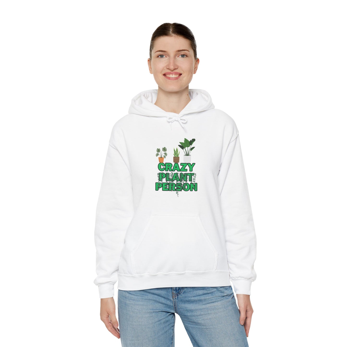 Unisex Heavy Blend™ Hooded Sweatshirt "Crazy plant Person"