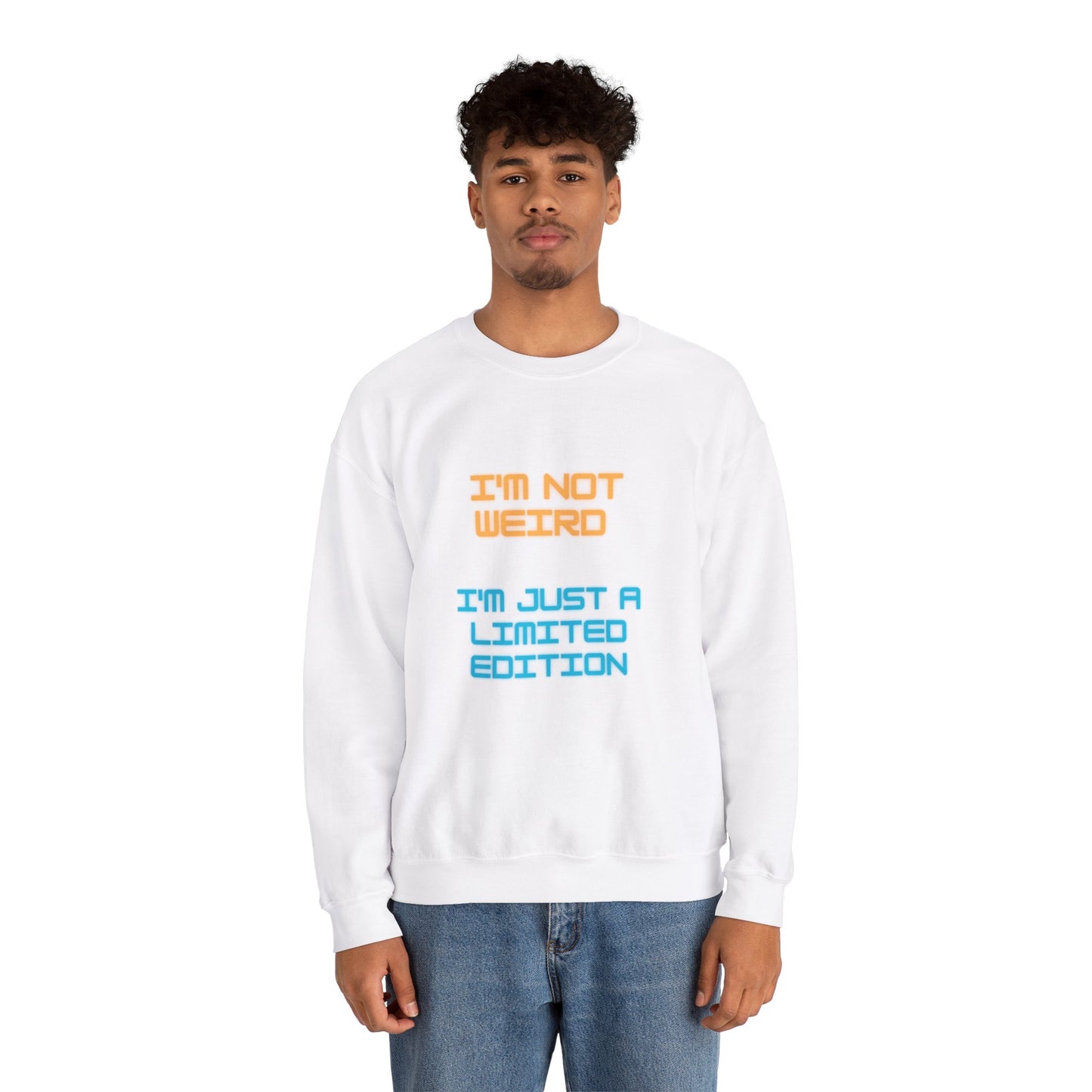 Unisex Heavy Blend™ Crewneck Sweatshirt "I'm not weird I'm just a limited edition"