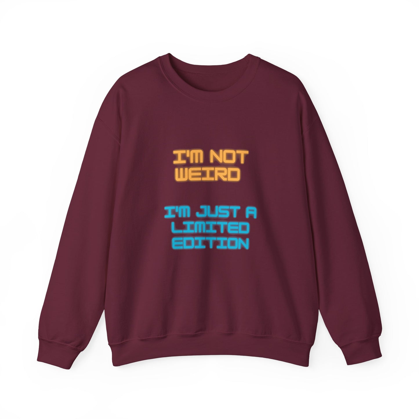 Unisex Heavy Blend™ Crewneck Sweatshirt "I'm not weird I'm just a limited edition"