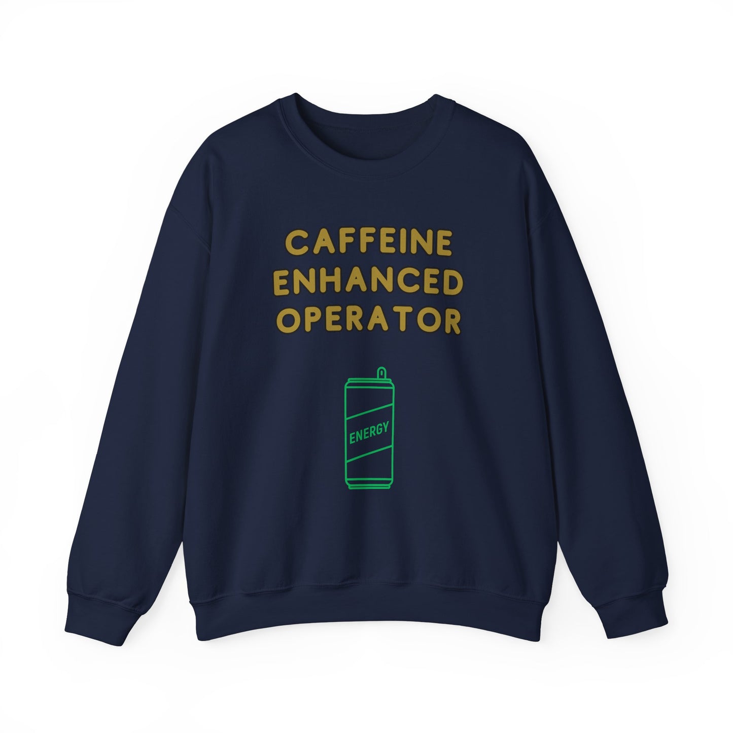 Unisex Heavy Blend™ Crewneck Sweatshirt "Caffeine-Enhanced Operator"